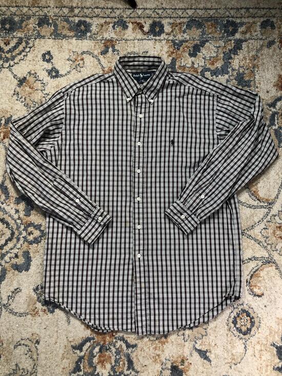 Ralph Lauren Other - Ralph Lauren Shirt Mens Medium Black Check Long Sleeve Blake Button Down Cotton